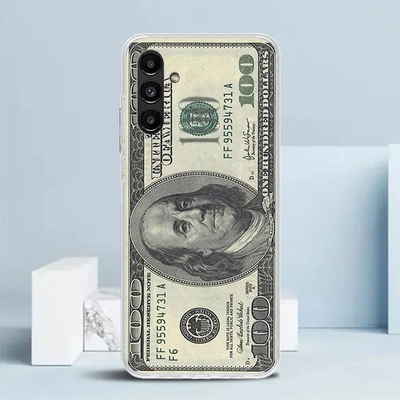 Banknote Dollar Cash Money Phone Case For Samsung Galaxy A17 A37 A57 A16 A15 A14 A13 A56 A55 A54 A53 A36 A35 A34 A33 A26 A25 A24