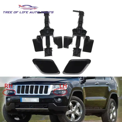 Para Jeep Grand Cherokee 2011 2012 2013 boquilla limpiaparabrisas delantera derecha e izquierda limpieza de faros bomba de pulverización actuador tapa de chorro
