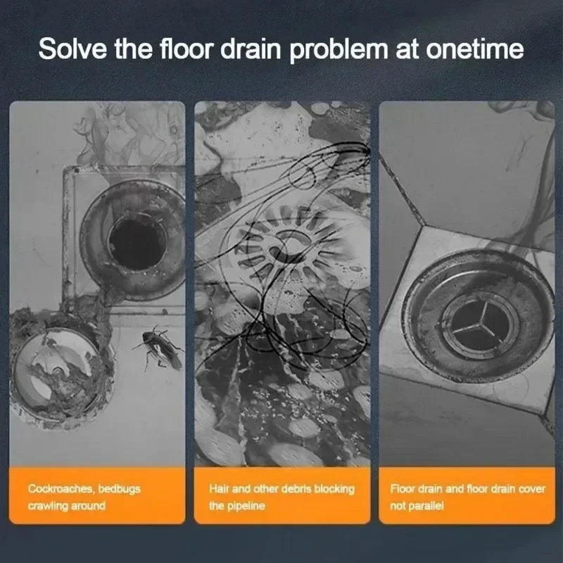 Toilet Deodorant Floor Drain Gravity-Induction Floor Drain-Core Anti Insect Anti Odor Plug Covers Bathroom Shower Hair Filters image 5