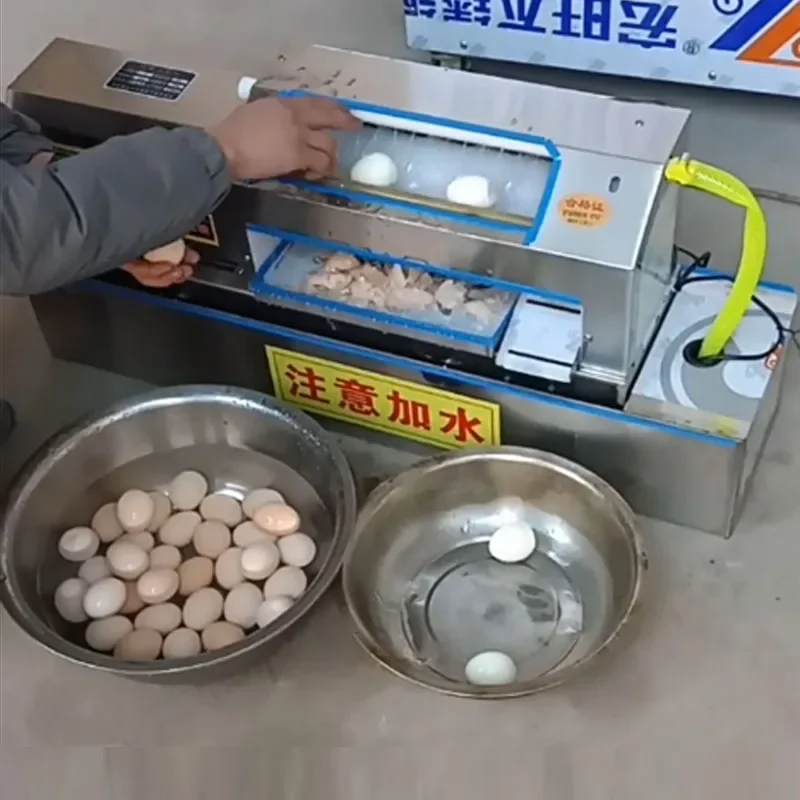 

LXT Automatic Eggs Shell Peeler Restaurant Use Egg Shelling Breaking Machine Boiled Eggs Peeling Machine