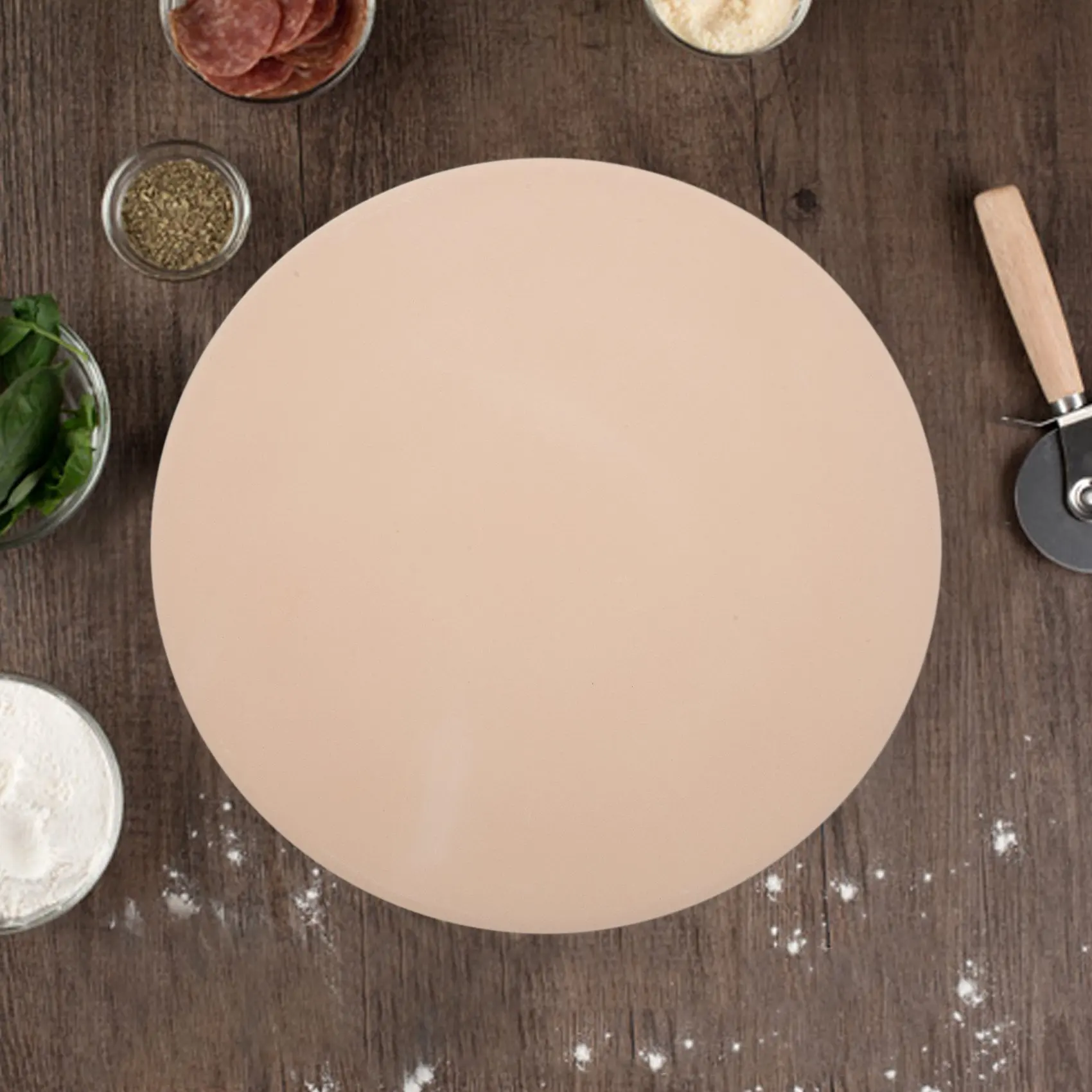 BAAQ 13 Inch Pizza Stone for Cooking Baking Grilling Pizza Tools for Oven and Bbq Grill Bakeware Bread Tray Kitchen Baking Slab