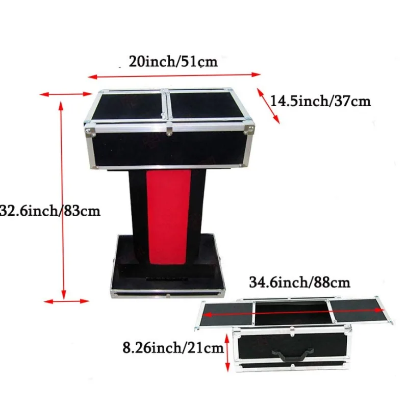 휴대용 접이식 팝업 마술 테이블 무대 마술 공연 케이스 전문 마술사의 기믹과 트릭 거리 마술