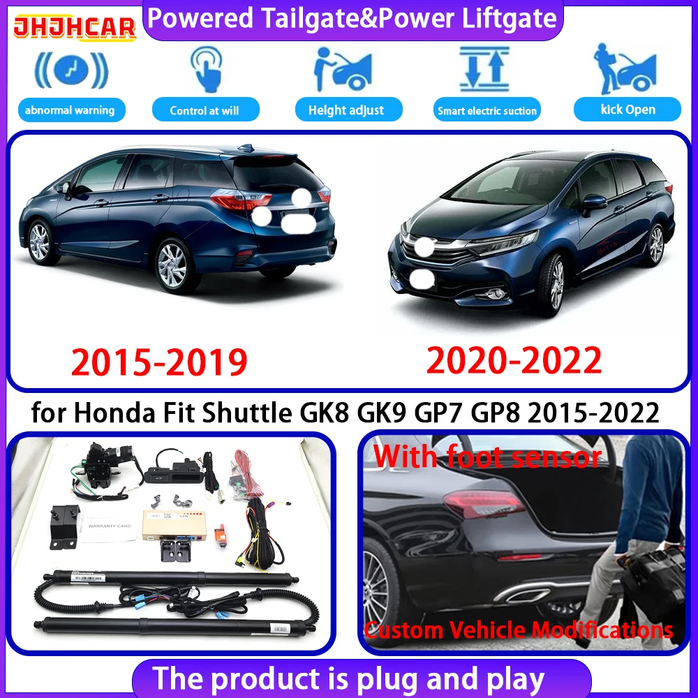 JHJHCAR for Honda Fit Shuttle GK8 GK9 GP7 GP8 2015-2022 Smart Automatic Electric Powered Tailgate Power Liftgate Tailgate System