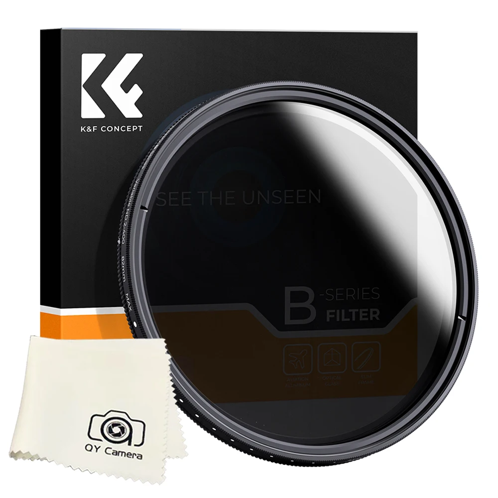 K&F Concept 67mm Variable ND Filter 58mm 82mm ND2 ND400 9 Stops B Series 37mm 40.5mm 43mm 46mm 49mm 52mm 55mm 77mm 62mm 72mm