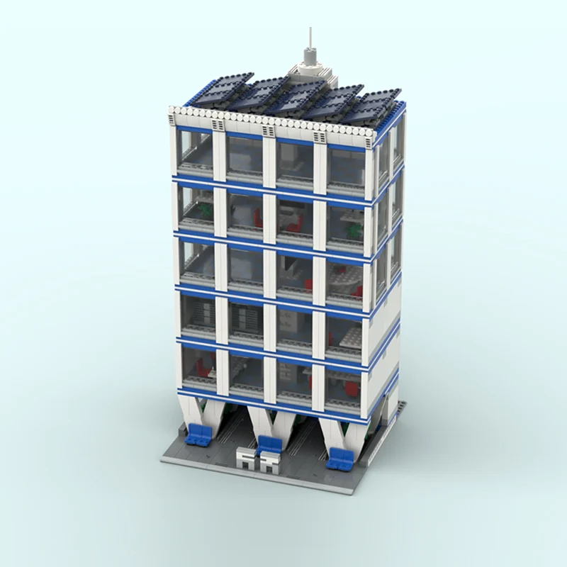 City Street View Model MOC Building Bricks High-Rise Office Building Modular Technology Gifts Holiday Assemble Toys Suit Display