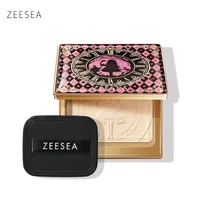 ZEESEA Compact Foundation Powder Natural Light Coverage Matte Soft Waterproof Oil Control Setting Powder