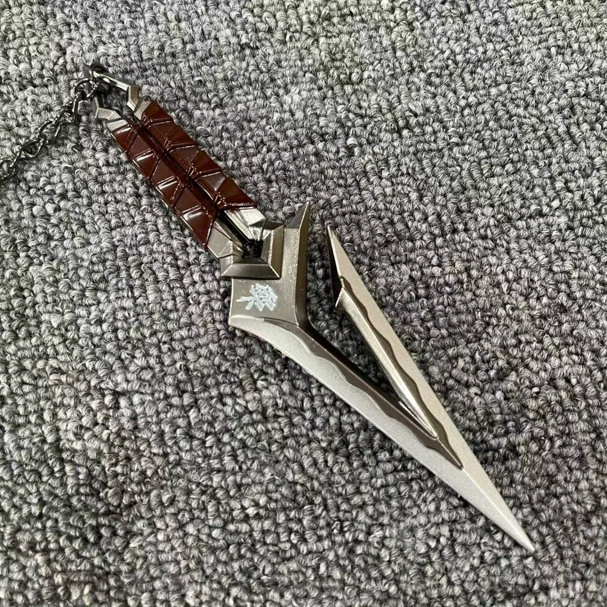 6.3inch Metal Valorant Ninja Star Katana Kunai Sword Anime Cosplay Prop Shuriken Real Size Japanese Katana Samurai Sabre Toy