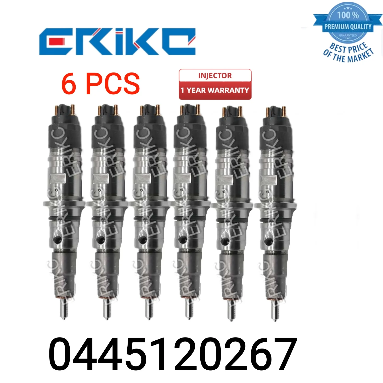 

6 PCS 0445120267 Auto Fuel Pump Injector 0 445 120 267 Nozzle Injector 0445 120 267 Engine Injector Assy