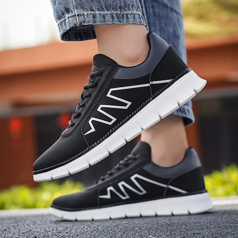 Men Casual Sneakers Running Sports Shoes Comfortable Outdoor Light Skateboard Shoe Trainers Flat Tennis Sneakers Plus Size 39-46