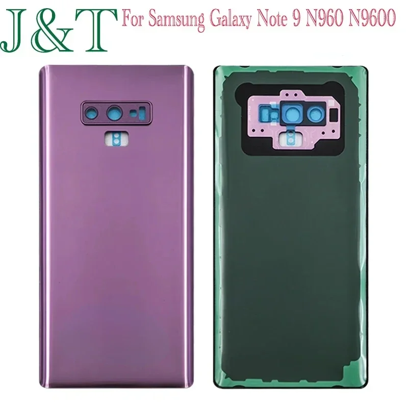 New For Samsung Galaxy Note 9 N960 N9600 N960F Battery Back Cover Rear Door Note9 3D Glass Panel Note9 Housing Case Camera Lens