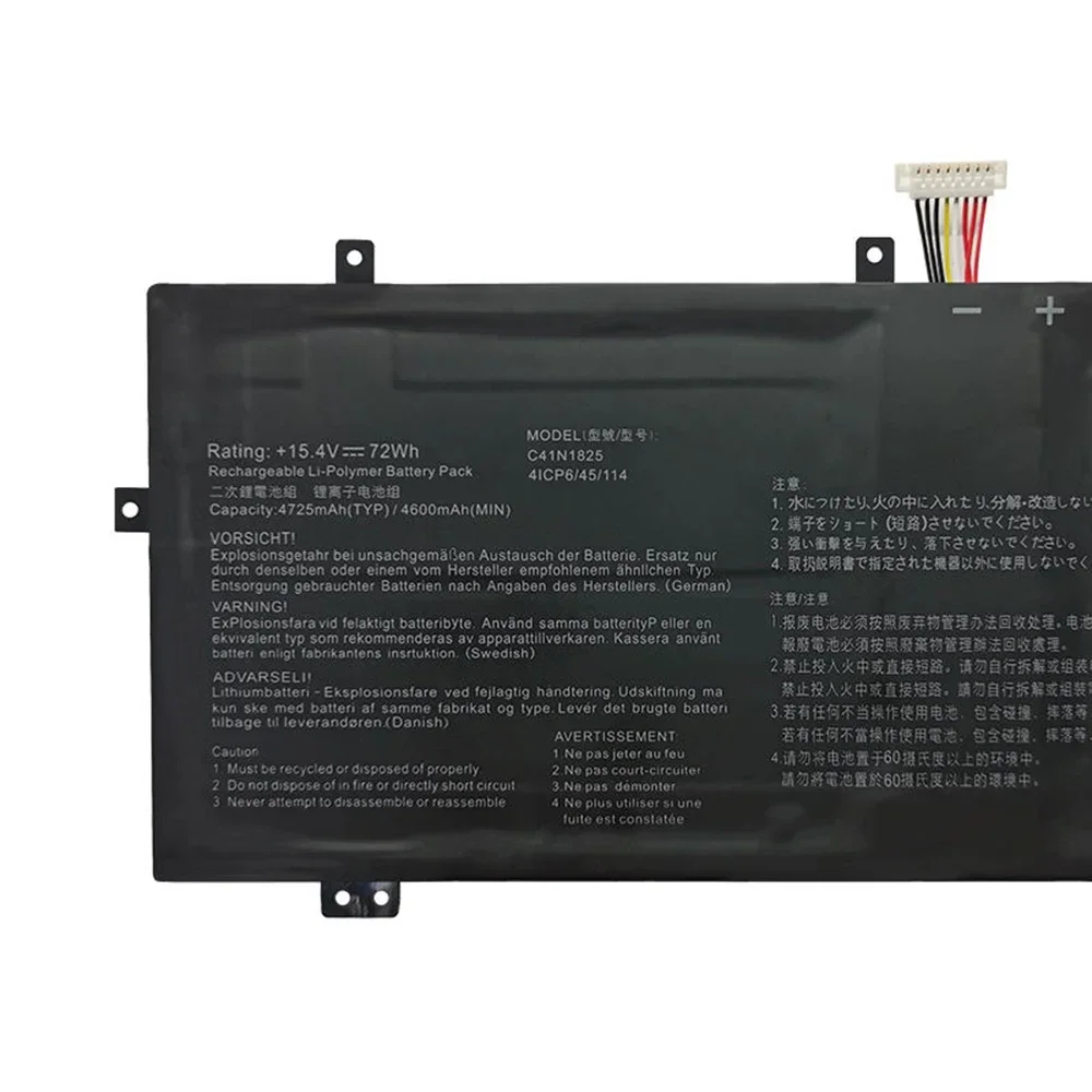 C41N1825 15.4V 72Wh Original Laptop Battery for Asus VivoBook X403FA I403FA X403FA-EB036T ADOL14F 0B200-03250000