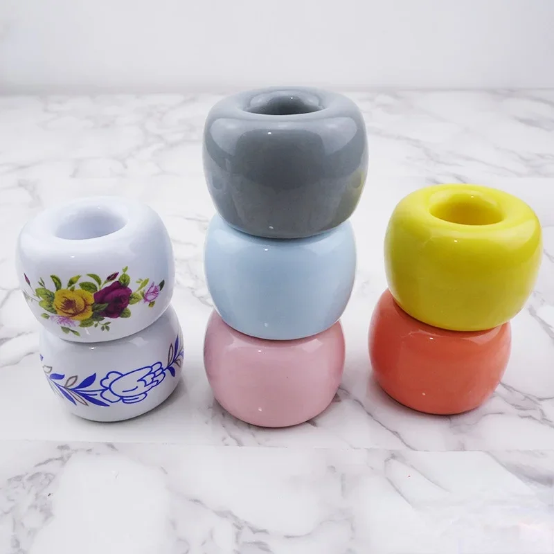 7 Colors Ceramic Toiletries Toothbrush Holder Bathroom Storage Accessories Shower Tooth Brush Stand Shelf