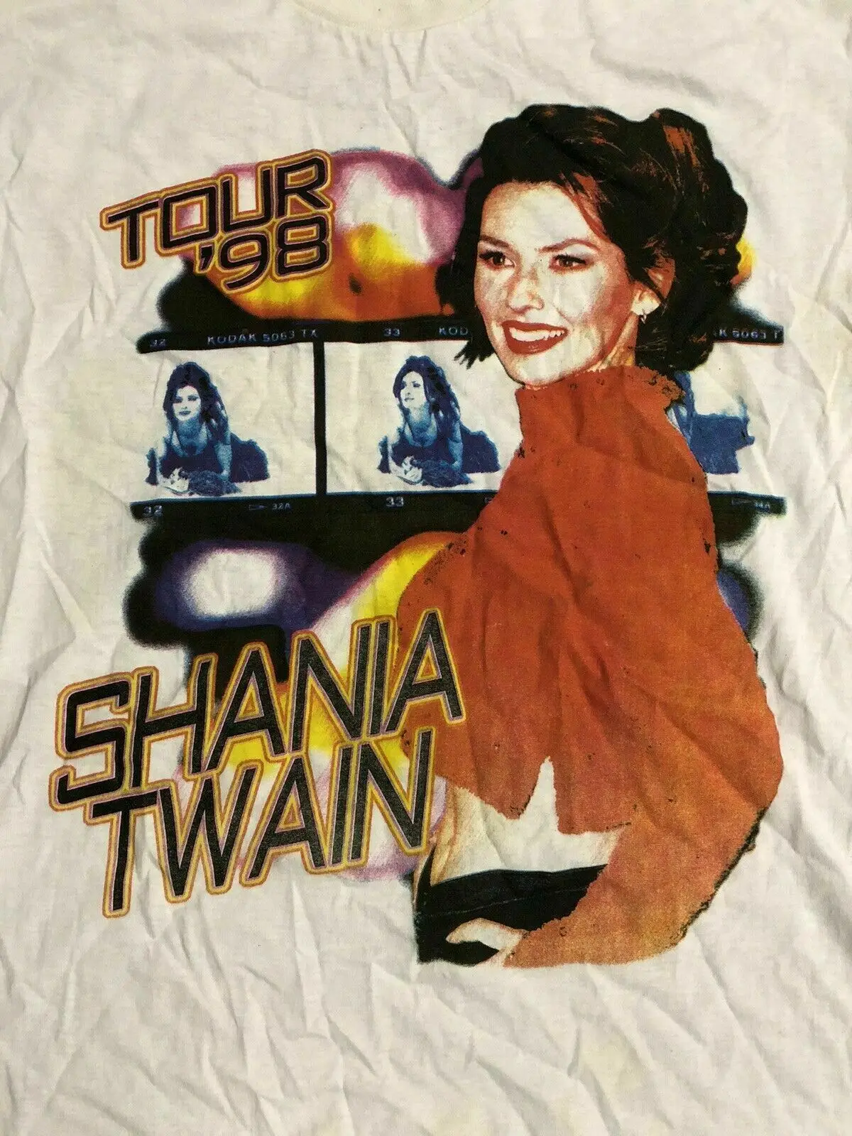 SHANIA TWAIN 1998 TOUR Cotton Black Men All Size T Shirt AA271