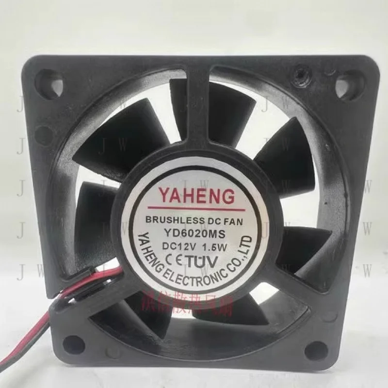DDW   1PCS for YAHENG YD6020MS DC12V 1.5W 2-wire case cooling fan 60*20MM