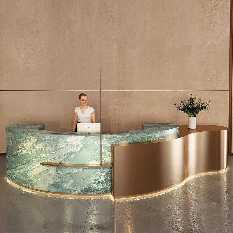 Hotel Minimalist Reception Desks Design Industrial Organizers Reception Desks Curved Best Mostrador De Tienda Trendy Furniture