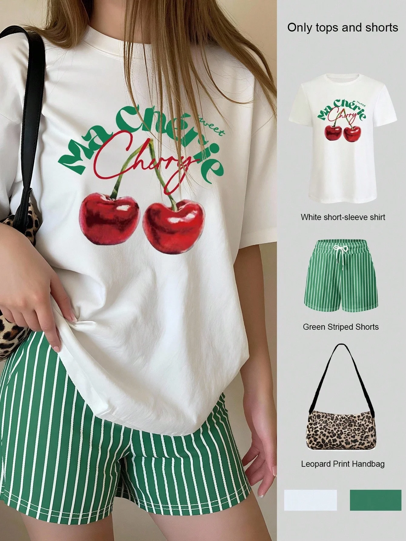 

25/26 Новый летний американский уличный модный комплект футболок в стиле Ins для девочек, повседневный комплект из трикотажа для взрослых, женский топ большого размера, шорты