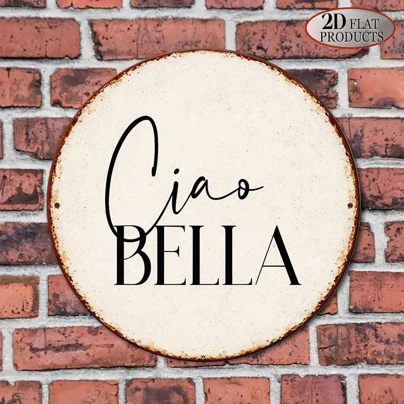 Round Aluminum Sign, 