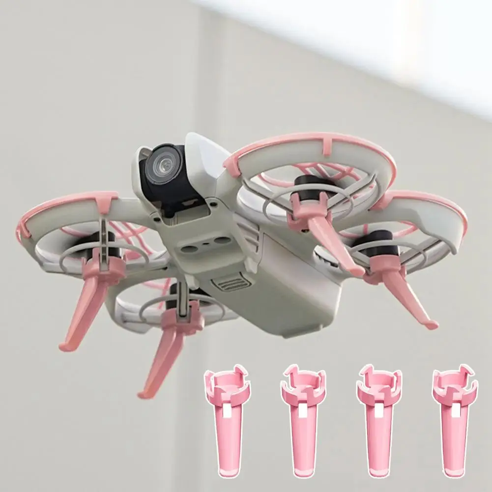 4Pcs Landing Gear Drone Increase Height Extension Legs Set Easy to Install Quick Release Extension Foot Kit