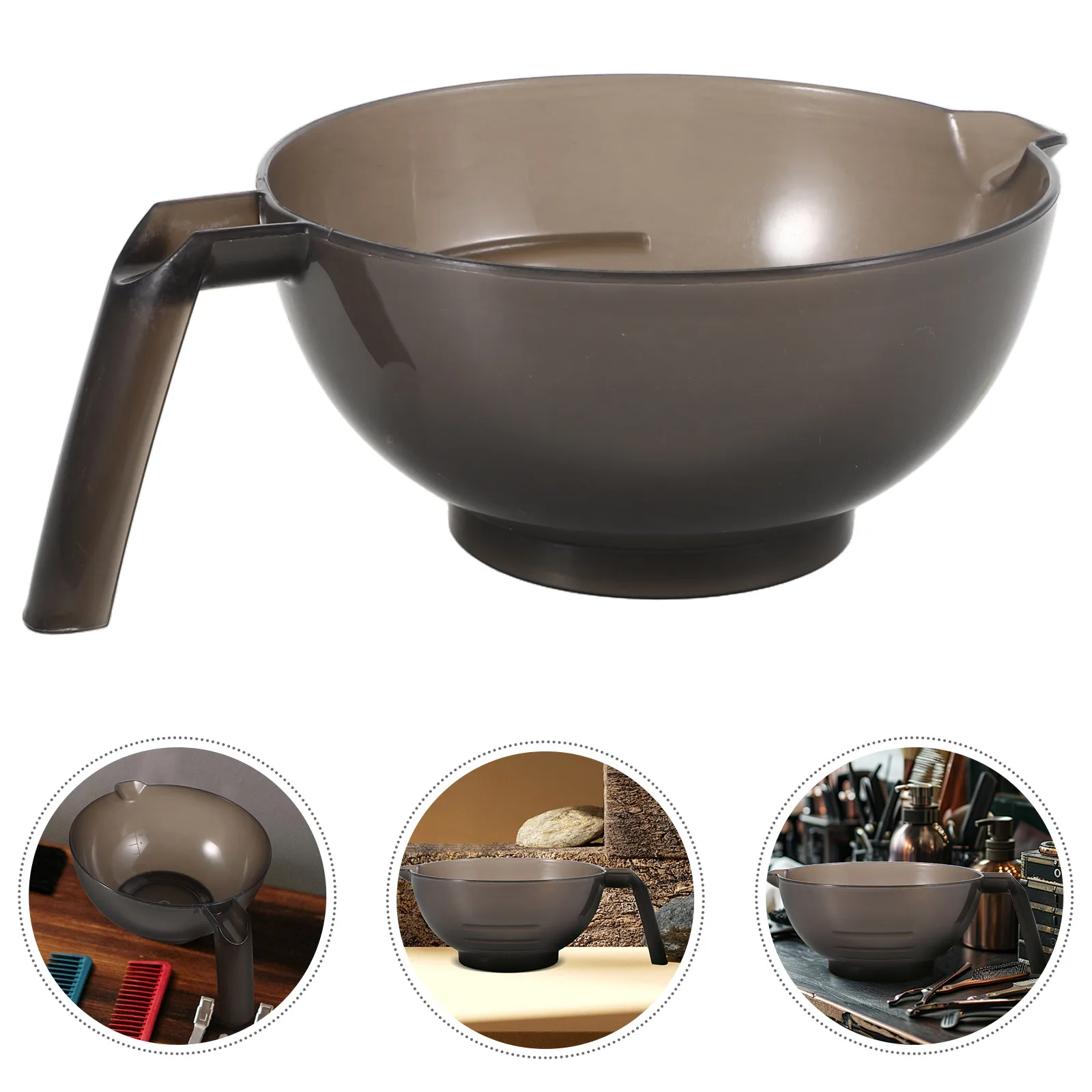 

Baked Oil Bowl Hair Dyeing Tools Large Capacity Heat Resistant Salon Supplies Professional Dye Bowls Mixer F016 Black Hair