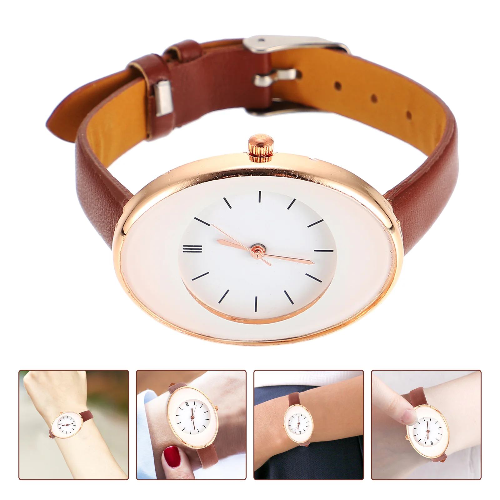 Relojes de Cuarzo Inteligentes para Mujer Casual Muñeca Cinturón Ajustable Moda Simple