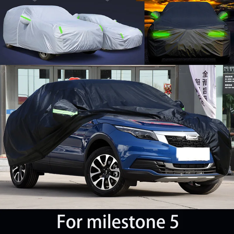 

For milestone 5 auto anti snow, anti freezing, anti dust, anti peeling paint, and anti rainwater.car cover protection