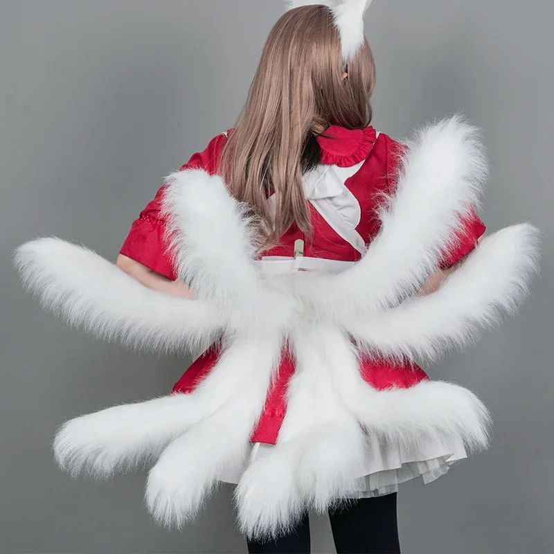 

Nine Tail Fox Plush Beast Tail Anime Lolita Cosplay Fox Tail Halloween Carnival Costume Accessories Props
