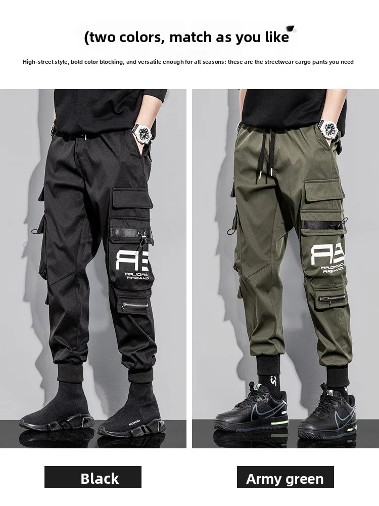 Calças de Trabalho Militares para Homens, Outono Inverno, Forradas, Casuais, Largas, com Punhos, Estilo Americano para Paracaidistas...