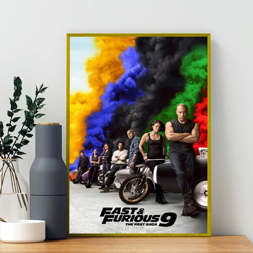 Fast and Furious Classic Vintage Posters Whitepaper Prints Posters Artwork Kawaii Room Decor