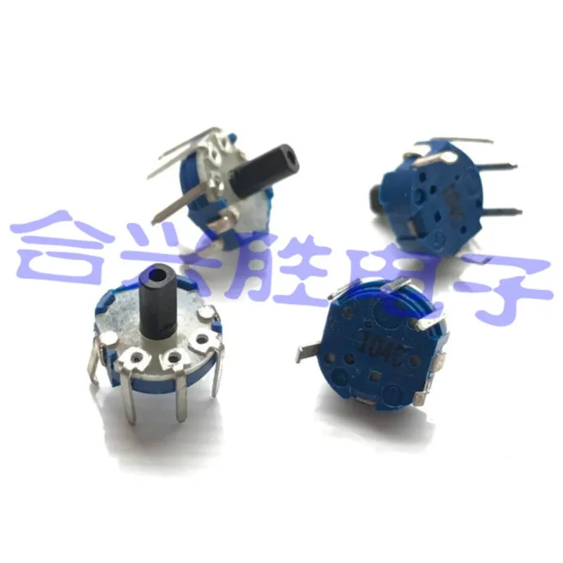 2 Pieces Small Fine Tuning Potentiometer RK08H Single C100K Y8 Type Adjustable Volume Potentiometer