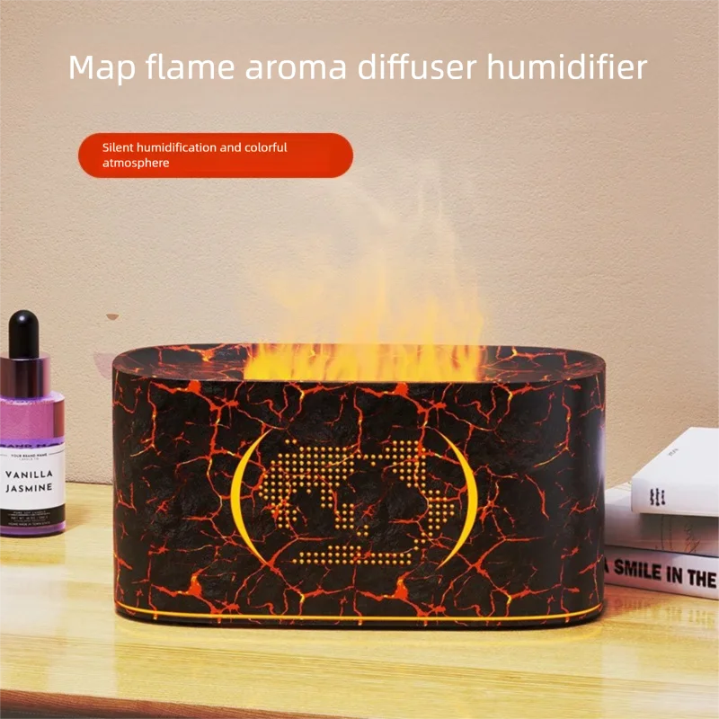 

Automatic Incense Flame Aromatherapy Machine Silent Essential Oil Humidifier Atmosphere Flame Lamp for Bedroom Office Humidifyin