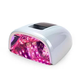 Battery Powered Rechargeable Nail Lamp with Mirror Bottom Cordless Gel Polish Dryer UV Light for Nails Wireless Nail UV LED Lamp