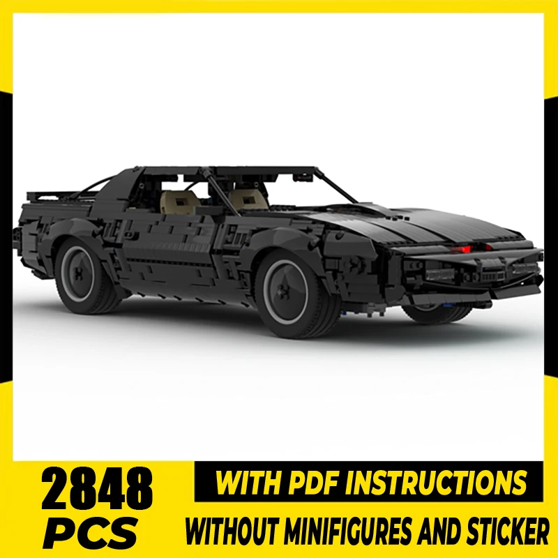 

Moc Building Bricks Knight Rider KITT Speed Champion Movie Модель автомобиля Технология Модульные блоки DIY Набор в сборе Рождественский подарок