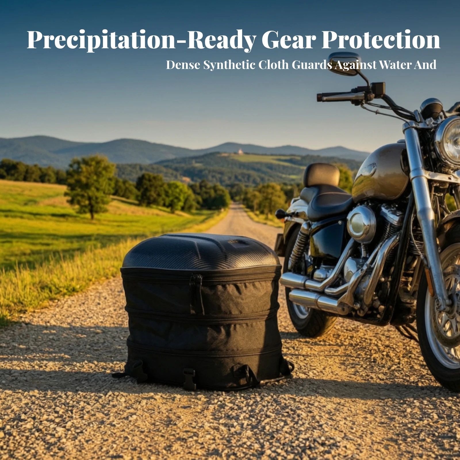 Motorcycle Tail Bag Hard Shell Motorcycle Rear Seat Bag Luggage Tear-Resistant Sleek for Commuters, Road Trips