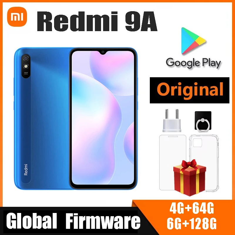 celular Global Version Xiaomi Redmi 9A 4G 6GB 128GB 5000mAh 13MP android MTK Helio G25 Octa Core Mobile Phone