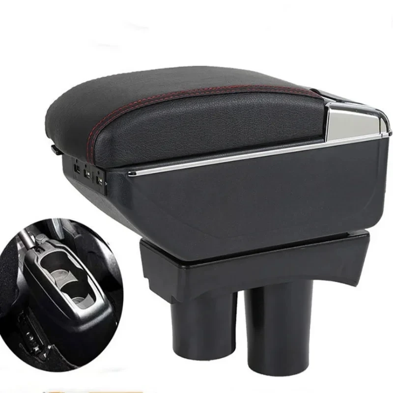 New luxury For Peugeot 301 Armrest For Citroen c-elysee Car Armrest box 204 2015 2016 Retrofit parts Interior Storage box