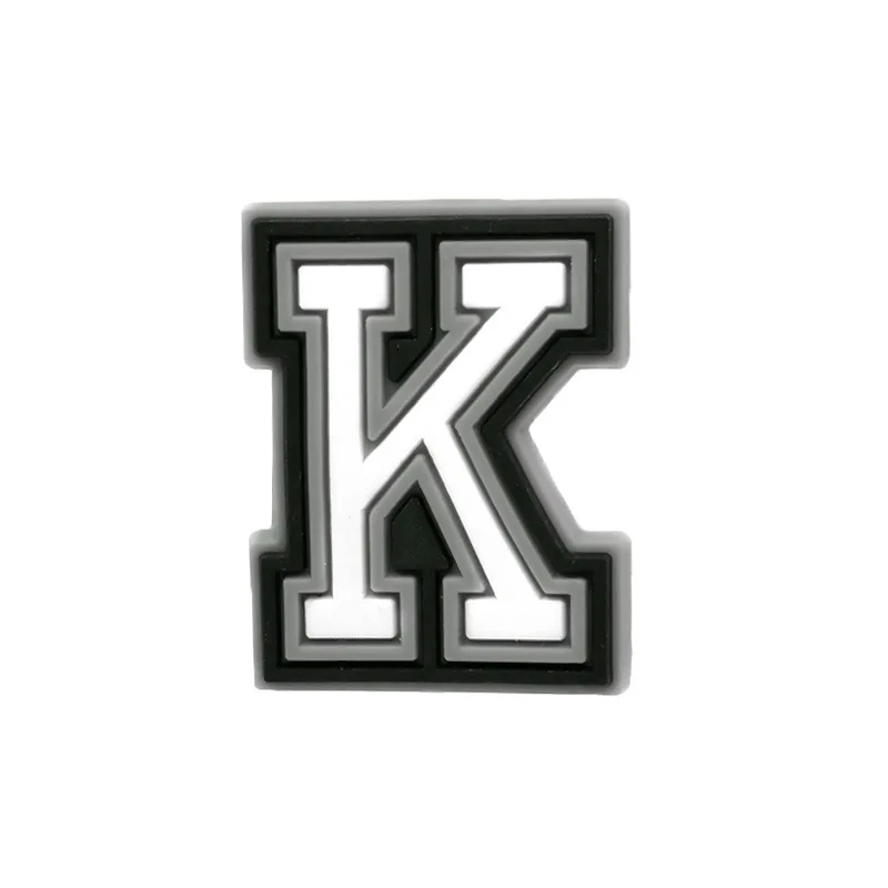 White Letters Shoe Charms for Crocs Accessories Sandals Women Clogs Pins Men Badges Kids Jeans Boy Girls Decoration Buckle Shoes