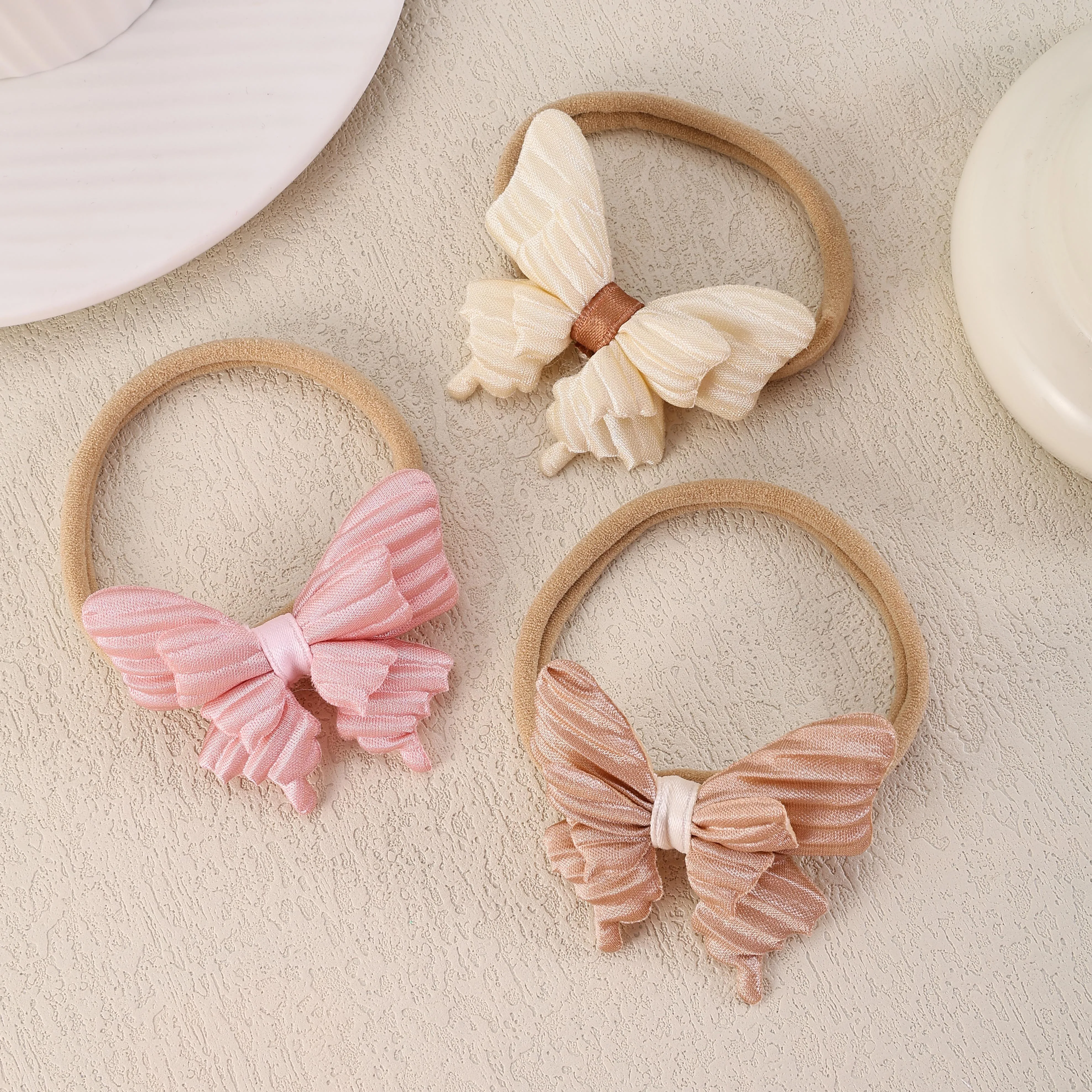 

Baby Girl Bows Headband Newborn Turban Princess Butterfly Hairband Outdoor Toddler Children HeadWrap Kids Hair Accessories