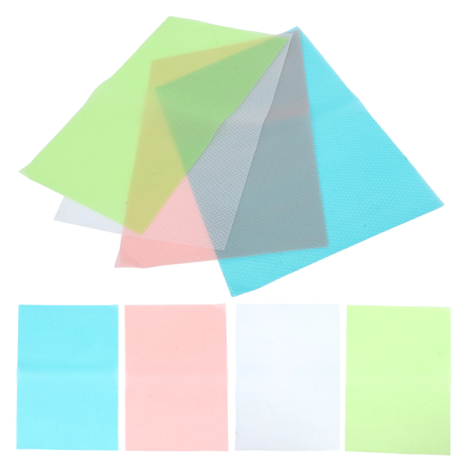 

8 Pcs Fridge Drawer Liners Cabinet Mat Refrigerator Pad Non Slip Washable Shelf Mats Pantry Kitchen Waterproof Storage Solution