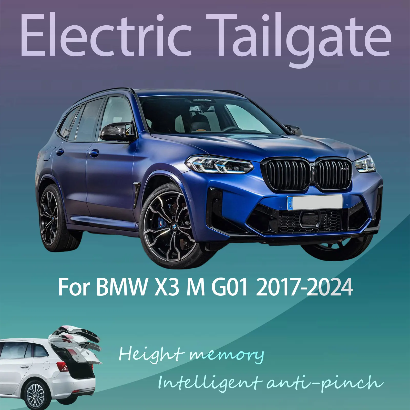 For BMW X3 M G01 2017-2024 Automatic lifting Intelligent Anti-pinch Refitting of Electric Tailgate with Sensor Trunk