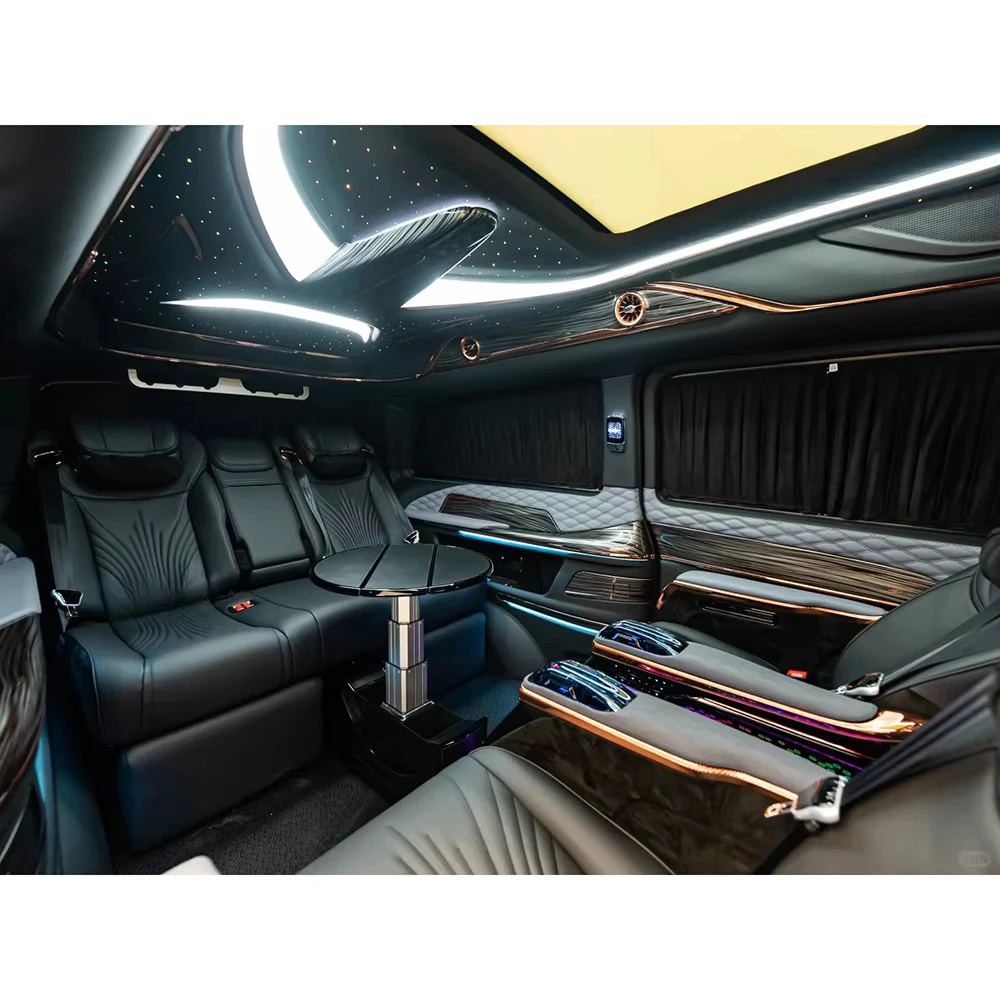 New  Customizable Interior Upgrade Kit for  Vito/Viano High Roof Includes 15 Inch Ceiling TV