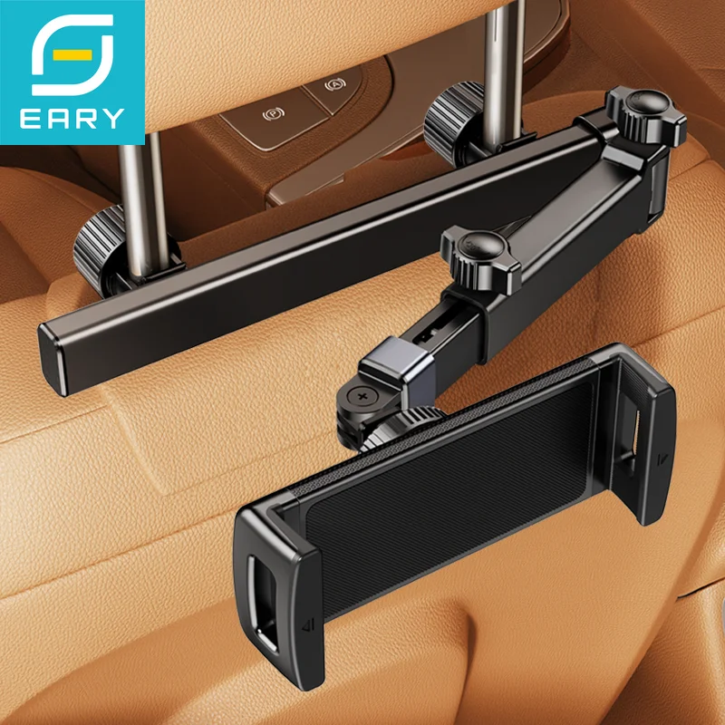 

Eary Telescopic Car Tablet Holder Phone Stand Mount Headrest Back Seat 360°Rotate Adjustable iPad Bracket for 4.7-12.9"Devices