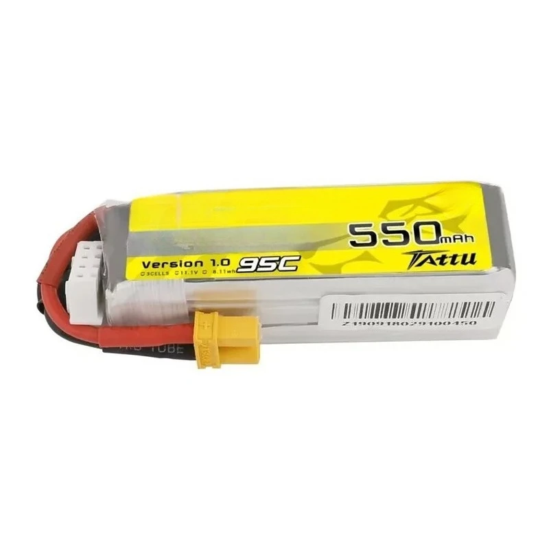 75C 95C 7.4/11.1/11.4V 1/2/3S يبو بطارية مع XT30 المكونات ل RC هليكوبتر كوادكوبتر FPV سباق الطائرة بدون طيار أجزاء 300/500/550mAh #4