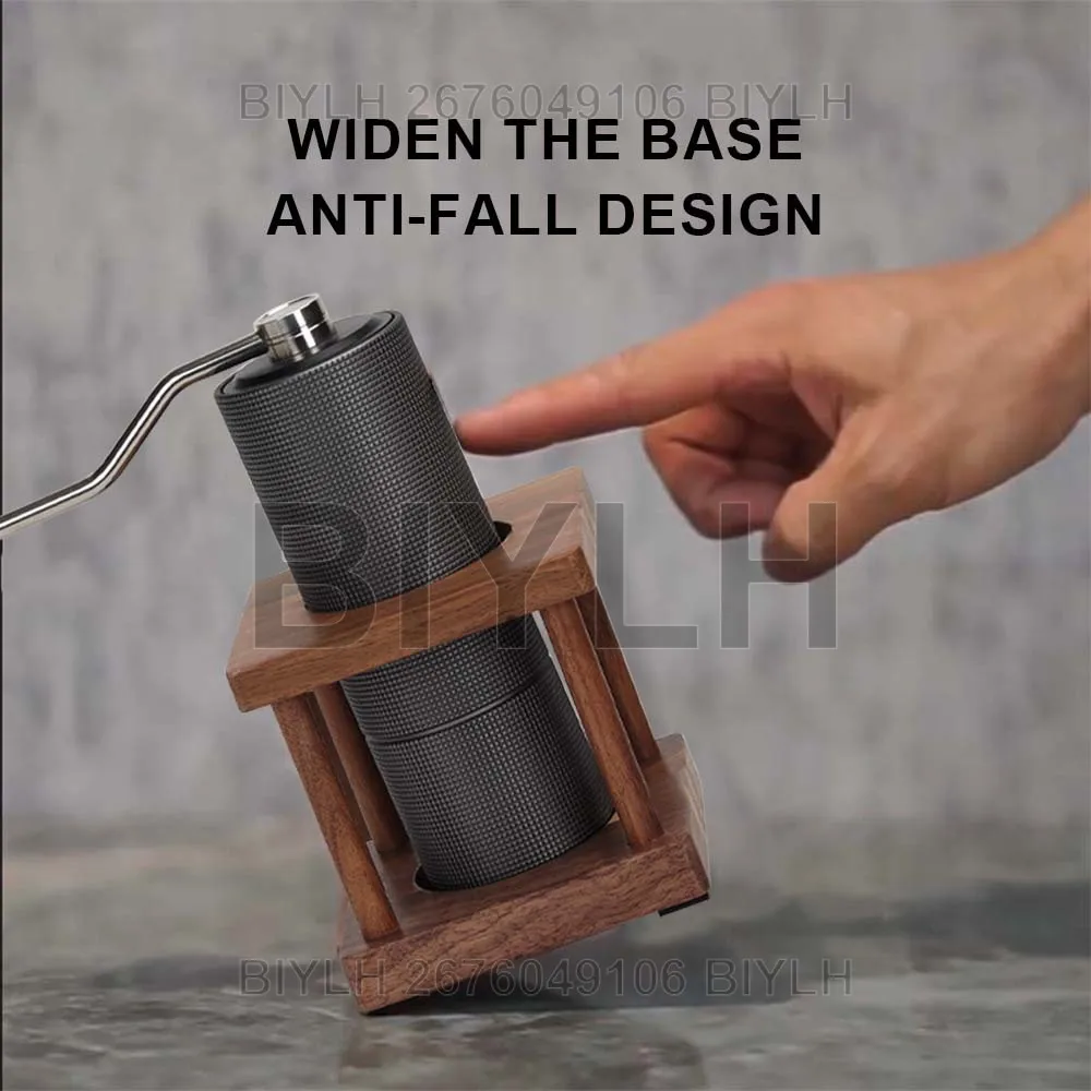 Coffee Grinder Storage Bracket SolidWood Storage Shelf Coffee Accessories Coffee Hand Grinder Storage Rack Wooden Special Holder