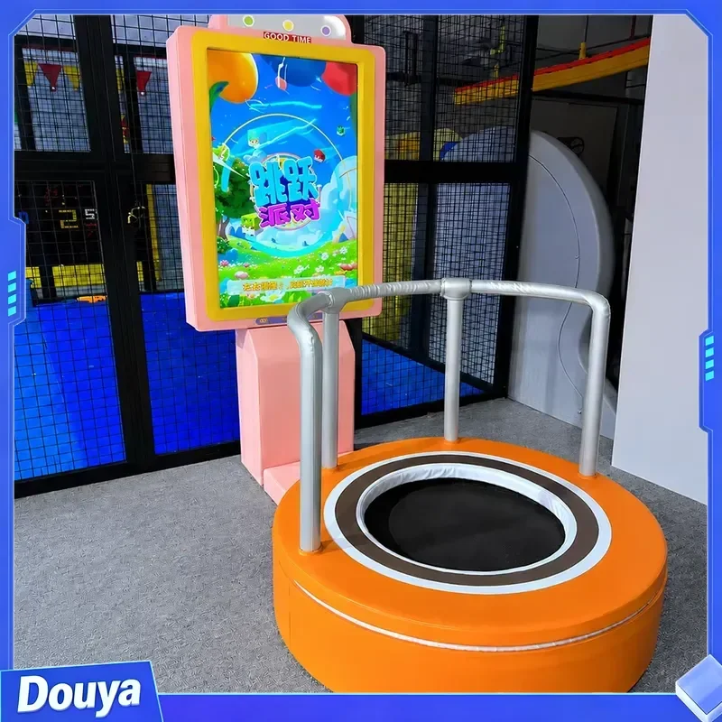 Customized Immersive Bounce Tour Interactive Jump Arena Competitive Mini Trampoline Gameplay for Indoor Amusement Spaces