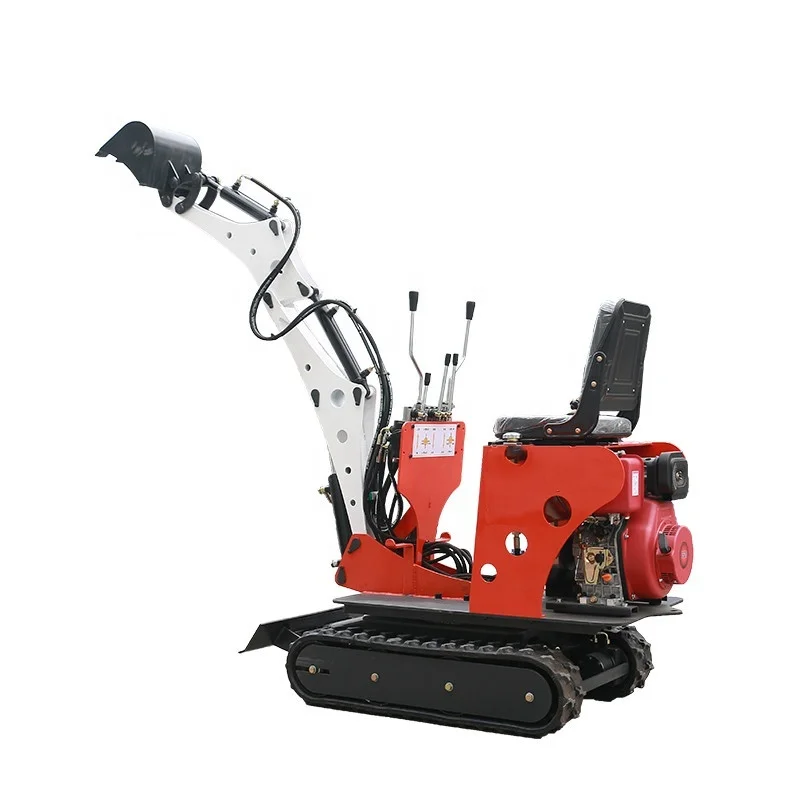 Tilt Bucket 800 Kg 1 Ton Mini Crawler Excavator Earth Auger Post Hole Digger