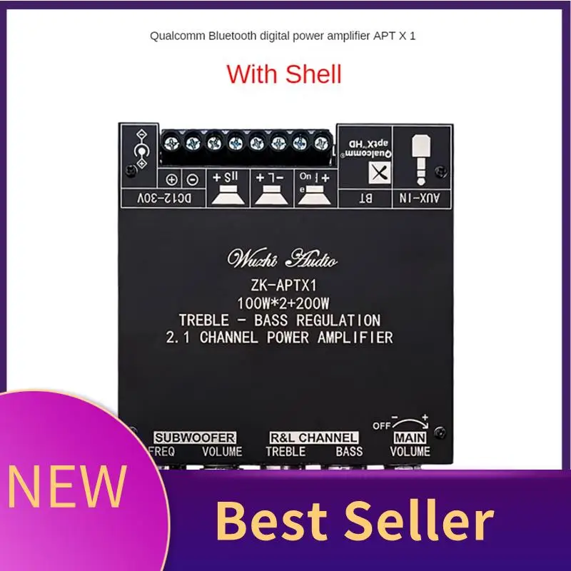 

HFES ZK-APTX1 Bluetooth Power Amplifier Board 2.1 Channel 2X100w+200W ABS Digital Amplifier Module