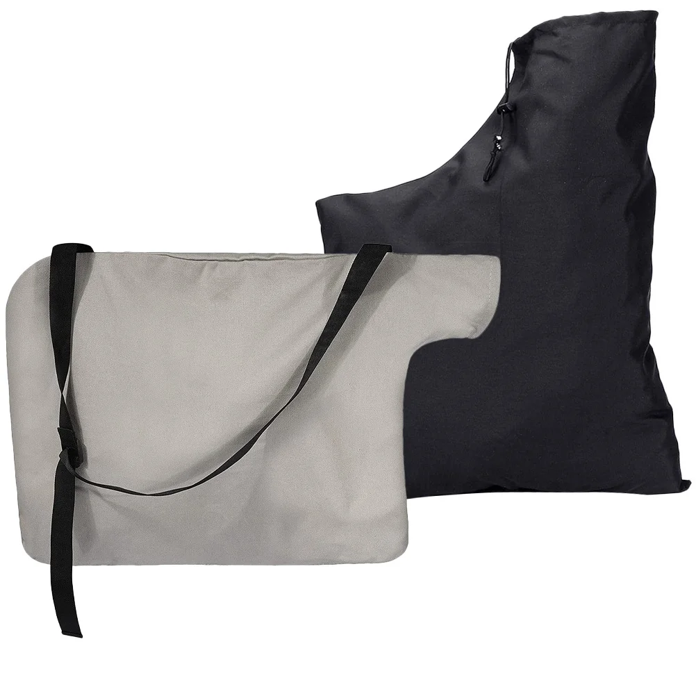 

2pcs Leaf Blower Bag Oxford Cloth Waterproof Storage Ash Silver Large Container Vacuum Bag L
