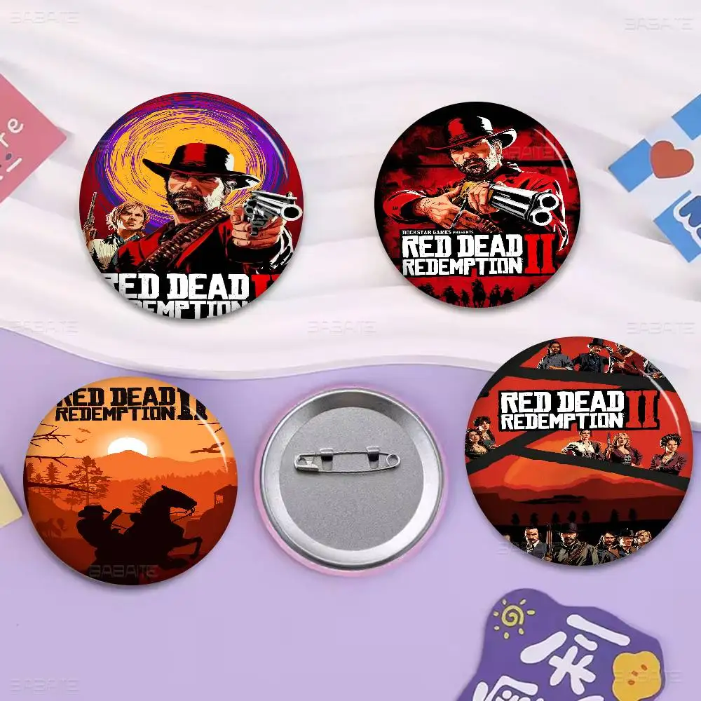 

Game TV-Red-Dead-Redemption 2 New Brooches Soft Button Pin Silly Gnarpy On A Skateboard Meme Badge Gamer Collection Gifts