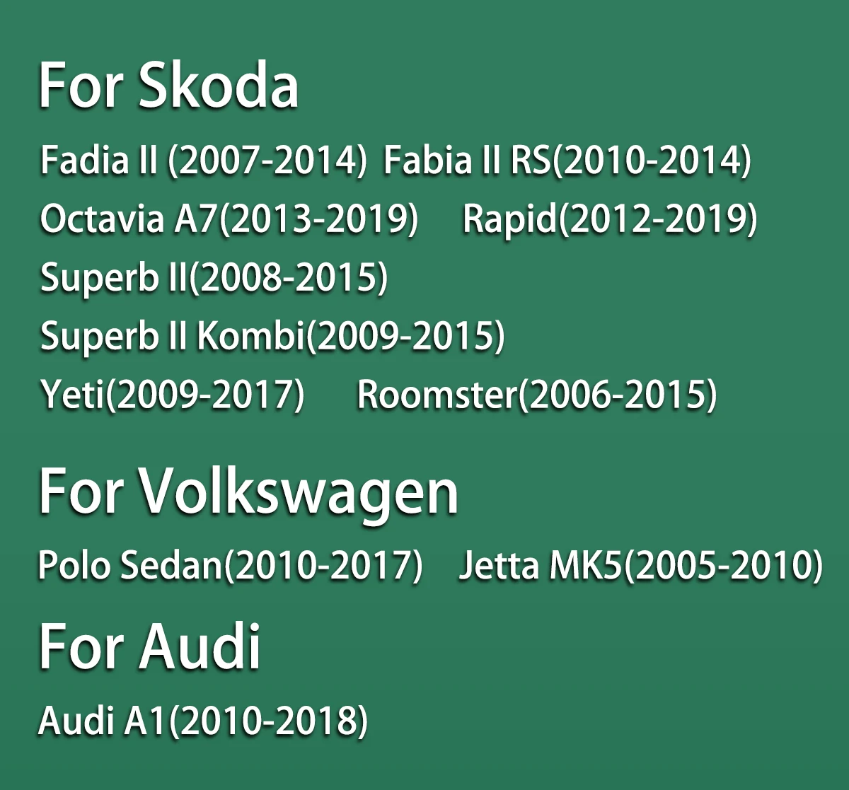 AHD 1080P Auto Rückansicht Reverse Kamera Für Audi A1 2011-2018 Skoda Roomster Fabia Superb Yeti nachtsicht Backup Kamera – Detail 1