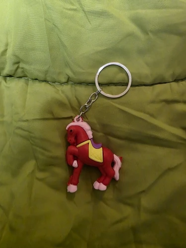 Cute Cartoon Horse Keychain Zodiac Horse Charms Car Key Ring Fashion Backpack Pendant Decoration Accessories New Year Gift photo review